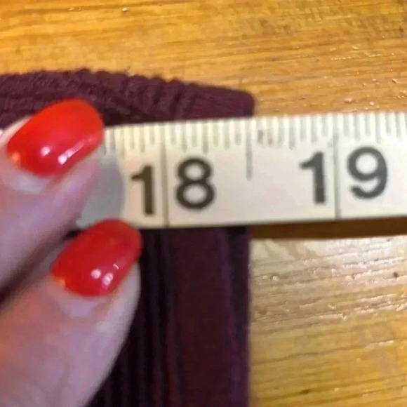 Evolution Womens Cardigan Burgundy S Open Front Long Lines 3/4 Sleeves w/Buttons - Picture 11 of 12